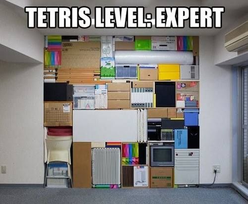 Storage like Tetris